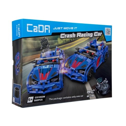 Klocki Cada Samochód Wyścigowy Crash Racing Car