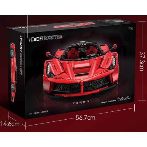 Klocki R/C Autko Sportowe Hypercar Czerwone EE C61505W