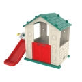 Domek dla dzieci Zjeżdżalnia 3w1 zielony Dach CHD-501G