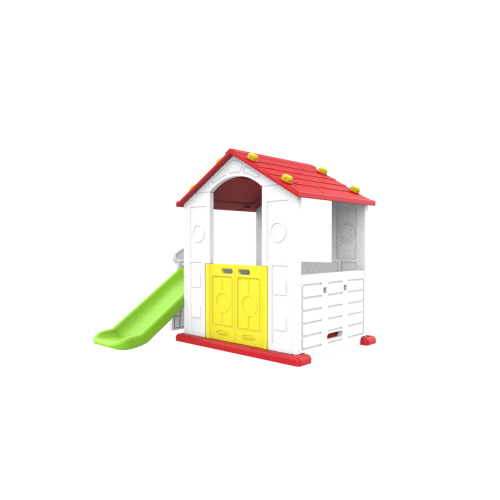 Domek dla dzieci Zjeżdżalnia 3w1 czerwony Dach CHD-501
