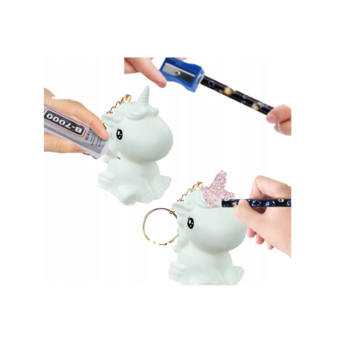 Zestaw Kreatywny DIY Wyklejanka Diamentowa Brelok Jednorożec MIX Wzorów DD126