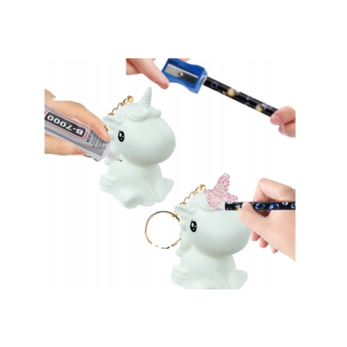 Zestaw Kreatywny DIY Wyklejanka Diamentowa Brelok Jednorożec MIX Wzorów DD126