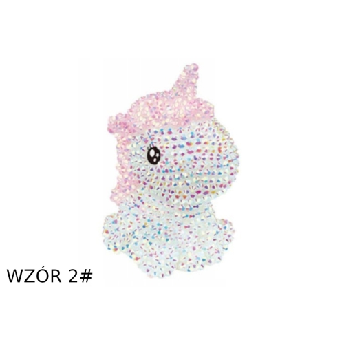 Zestaw Kreatywny DIY Wyklejanka Diamentowa Brelok Jednorożec MIX Wzorów DD126