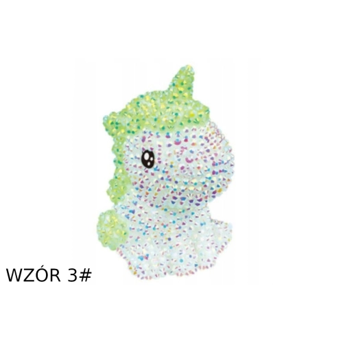 Zestaw Kreatywny DIY Wyklejanka Diamentowa Brelok Jednorożec MIX Wzorów DD126