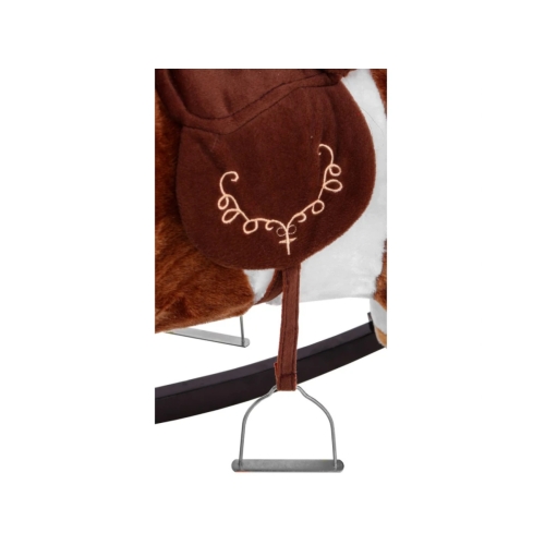 Konik Na Biegunach z dźwiękami - ciemny brąz FDRK047B