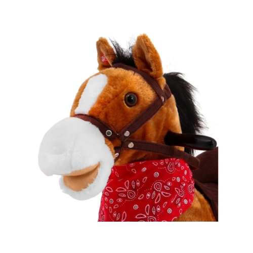 Konik Na Biegunach z dźwiękami - jasny brąz