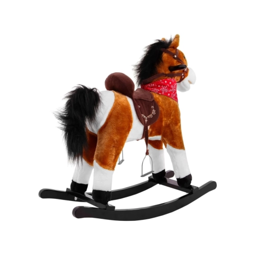 Konik Na Biegunach z dźwiękami - jasny brąz