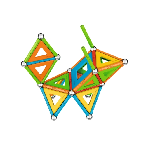 Klocki Magnetyczne GEOMAG 78el. Supercolor Panels Recycled G379