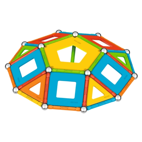 Klocki Magnetyczne GEOMAG 78el. Supercolor Panels Recycled G379