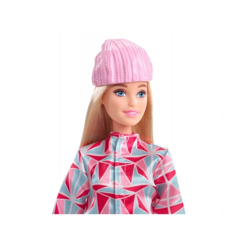Lalka Barbie Snowboardzistka + akcesoria HCN32