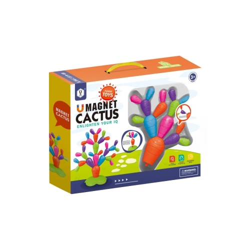 Zabawka logiczna balansujący kaktus klocki magnetyczne HD394A