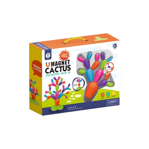 Zabawka logiczna balansujący kaktus klocki magnetyczne HD394A