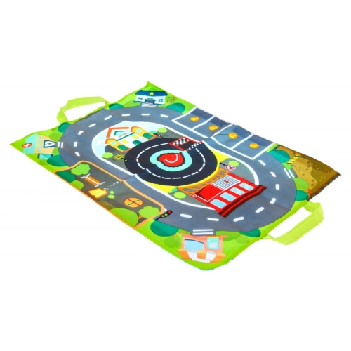 pluszowe autka + mata