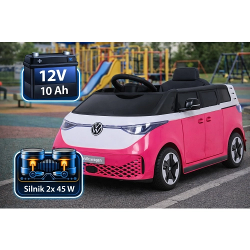 Autko dla dzieci Volkswagen ID BUZZ Różowy HL718.ROZ