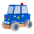 Drewniane Autko Policja do złożenia z klocków HP-4103.PO