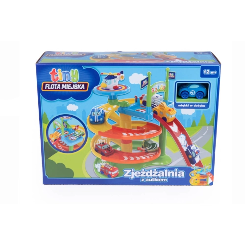 Flota Miejska Tiny Zjeżdżalnia z Autkiem HT73131