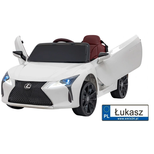 Autko na akumulator dla dzieci Lexus LC500 Biały JE1618.BIA
