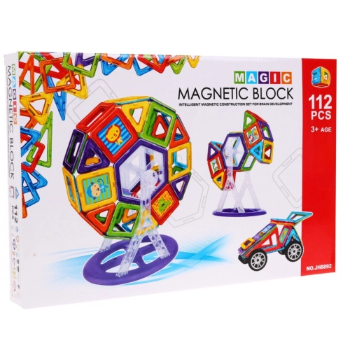 Magiczne Klocki Magnetyczne 112 elementów JH8892