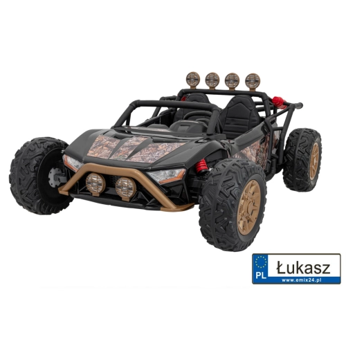 Buggy Racing 5 pojazd 2x200W czarny na akumulator JS3168.CZ