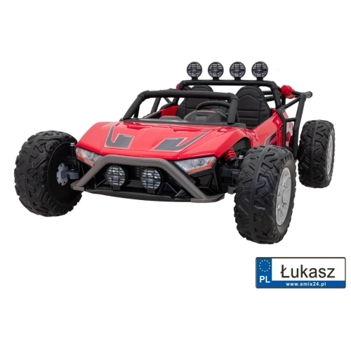 Buggy Racing 5 pojazd 2x200W czerwony na akumulator JS3168.CR