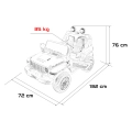 Auto na akumulator Jeep 4x200W Wrangler Rubicon DK-JWR556.BIA