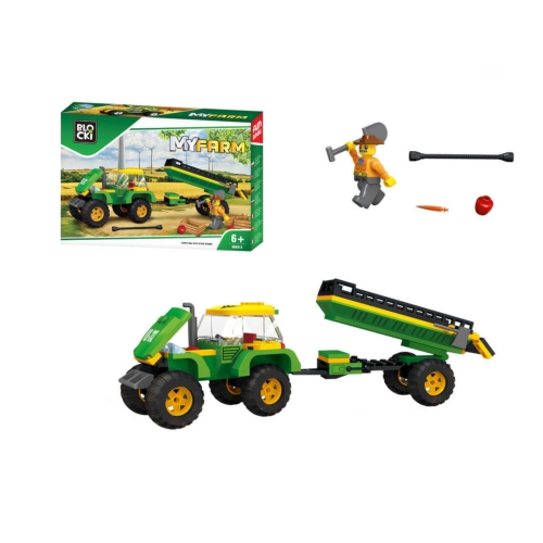 BLOCKI Traktor z przyczepą