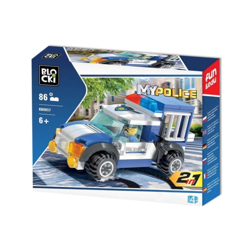 Klocki BLOCKI MyPolice Radiowóz 2w1 86el KB0657