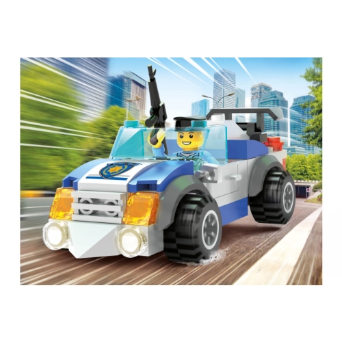 Klocki BLOCKI MyPolice 2w1 Radiowóz Policyjny 85el KB0658