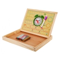 Drewniana tablica magnetyczna dla dzieci 3+ Zestaw edukacyjny KXM-881