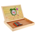 Drewniana tablica magnetyczna dla dzieci 3+ Zestaw edukacyjny KXM-881