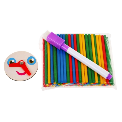 Drewniana tablica magnetyczna dla dzieci 3+ Zestaw edukacyjny KXM-881