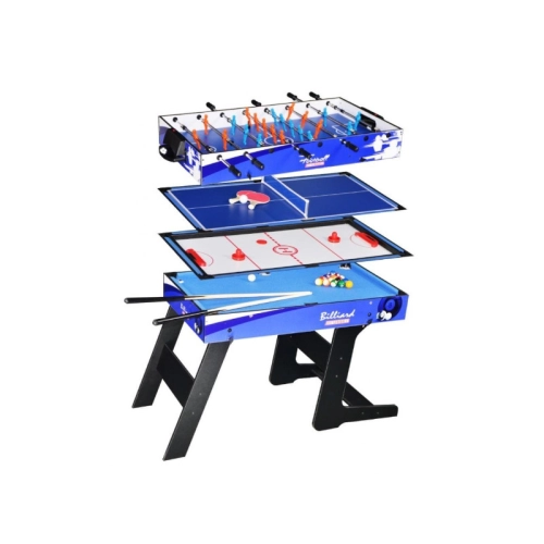 stół do gier 4w1 dla dzieci piłkarzyki bilard ping pong air hockey