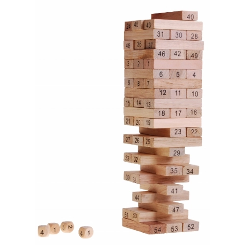JENGA DREWNIANE KLOCKI GRA ZRĘCZNOŚCIOWA