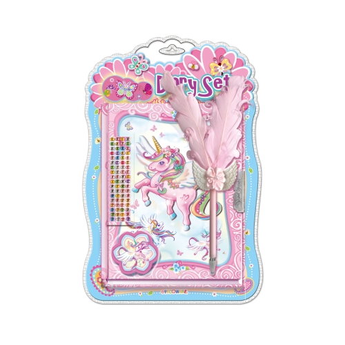 Pamiętnik z ozdobnym długopisem jednorożec 9606