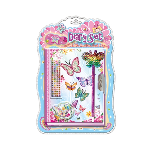 Pamiętnik z ozdobnym długopisem motylki 2 9637