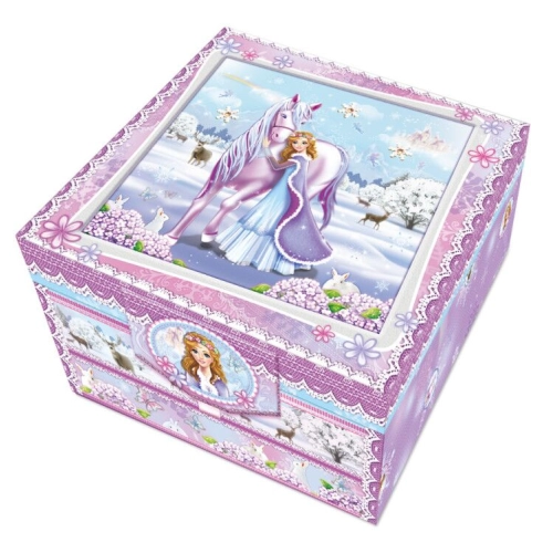 Zestaw w pudełku z szufladkami koń 4373