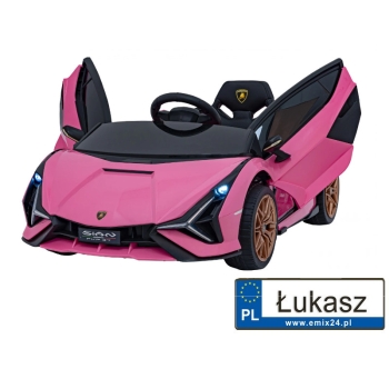 Auto na akumulator dla dzieci Lamborghini SIAN Różowy QLS-6388.ROZ