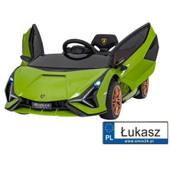 Auto na akumulator dla dzieci Lamborghini SIAN Zielony QLS-6388.ZIE