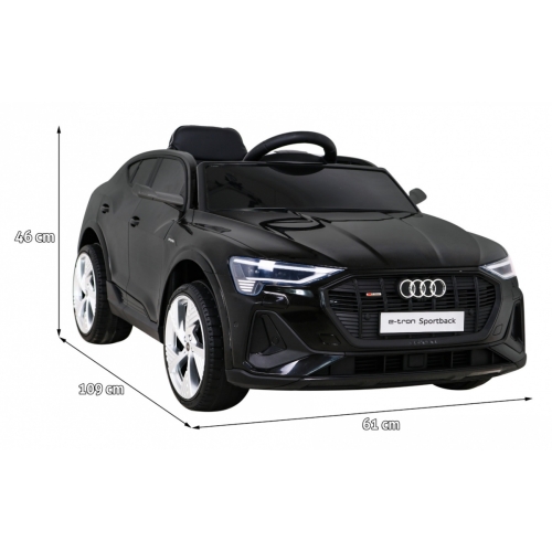 Pojazd Audi E-Tron Sportback Czarny QLS-6688