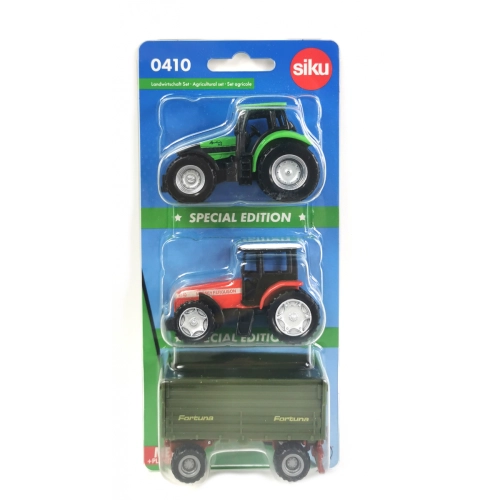 Zestaw pojazdów rolniczych 3pak model metalowy SIKU S0410