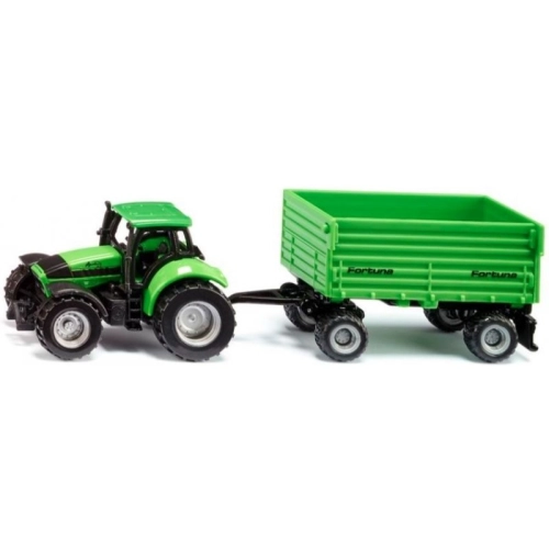 Traktor DEUTZ-FAHR z przyczepą 2-osiową SIKU S1606