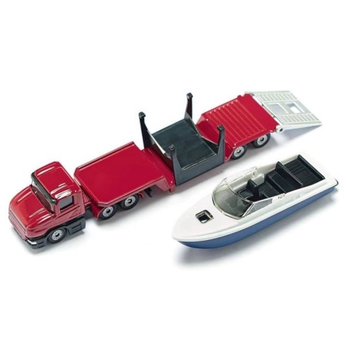 Laweta z łodzią model metalowy SIKU S1613