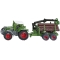 Traktor z leśną przyczepą model metalowy SIKU S1645