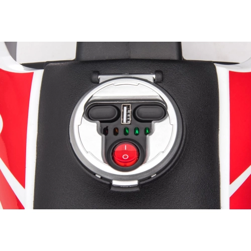 Motor Aprilia RX na Akumulator dla Dzieci – Biały S317