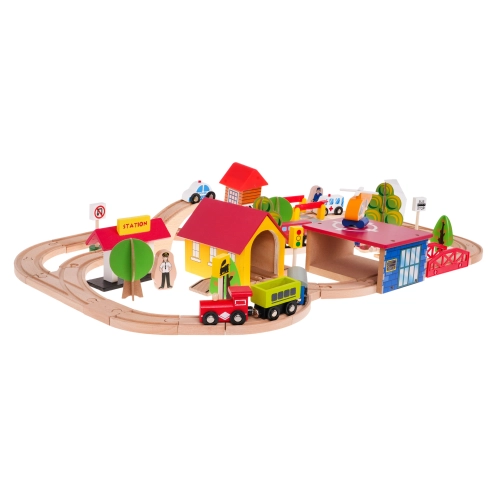 kolejka drewniana dla dzieci