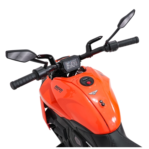 Motorek na akumulator Ducati Diavel x Bentley Pomarańczowy XMX-656.POM