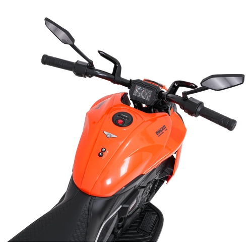Motorek na akumulator Ducati Diavel x Bentley Pomarańczowy XMX-656.POM
