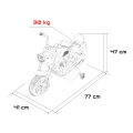 Motor na akumulator dla dzieci STAR Różowy XMX-659