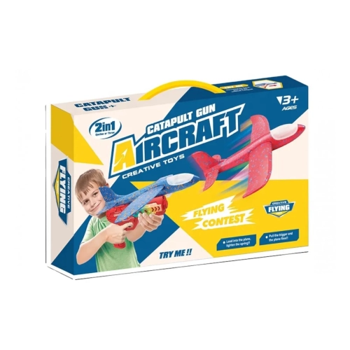 Pistolet z wyrzutnią samolotów LED Mix kolorów YXY955-8A