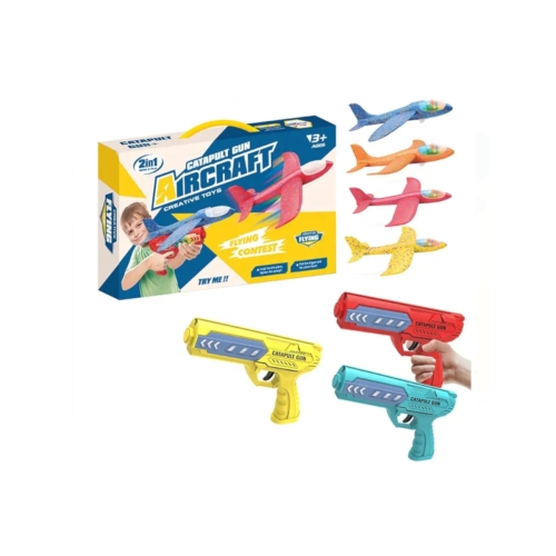 Pistolet z wyrzutnią samolotów LED Mix kolorów YXY955-8A